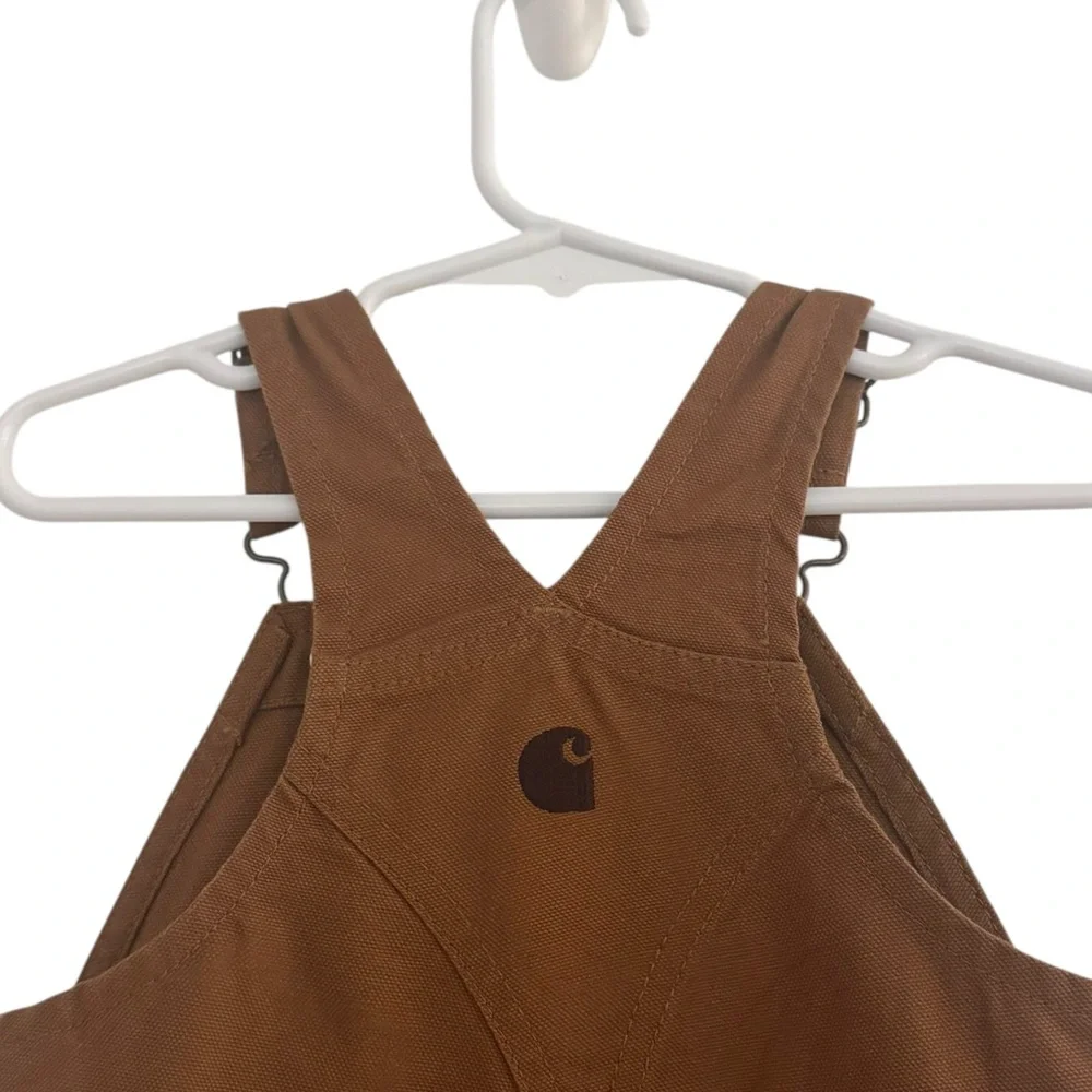 CARHARTT Brown Washed Bib Overalls